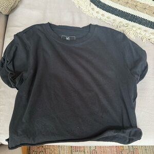 Free People Black Crop Top